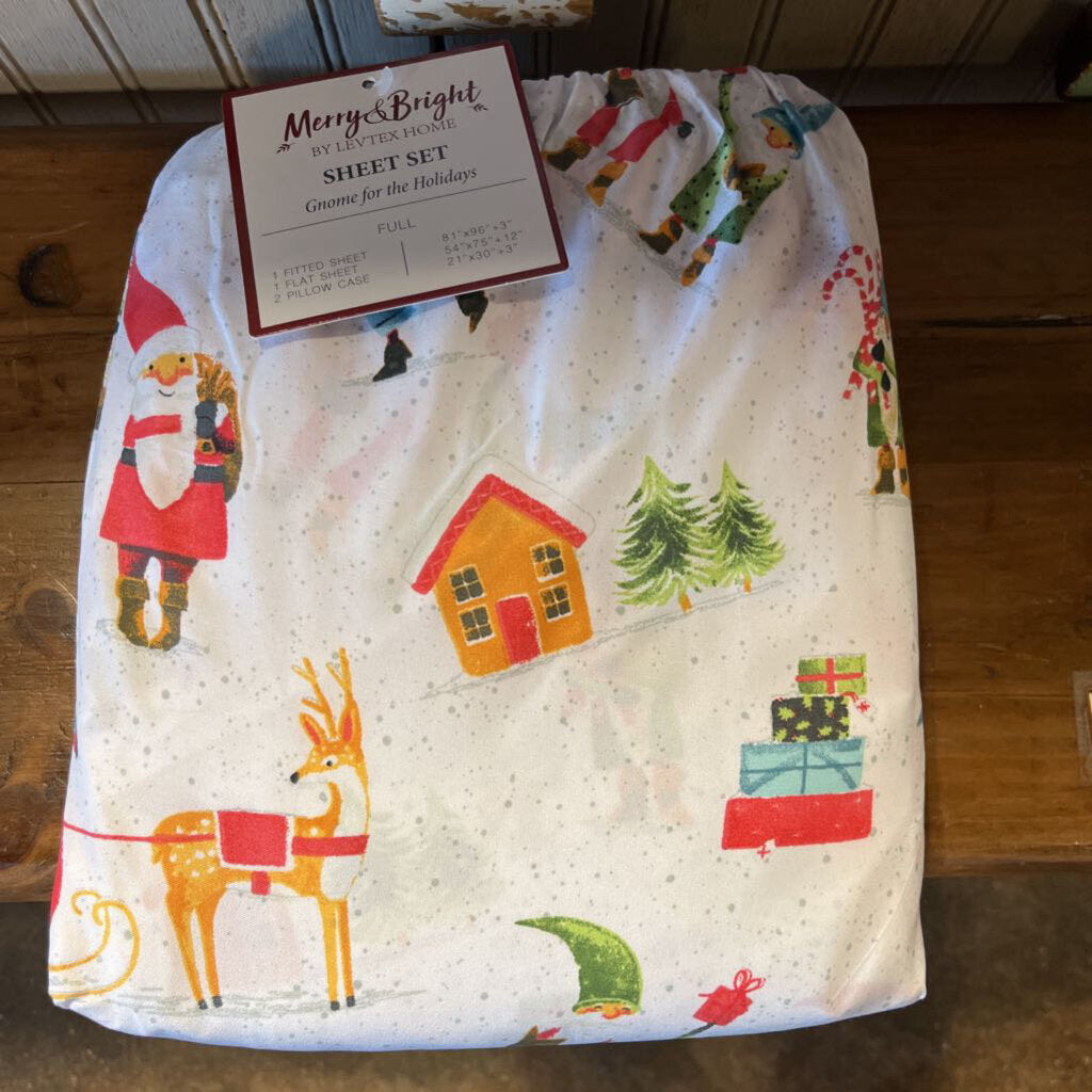 Gnome for the Holidays Sheet Set- Full