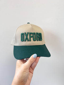 Oxford Vintage Hat- Green Puff