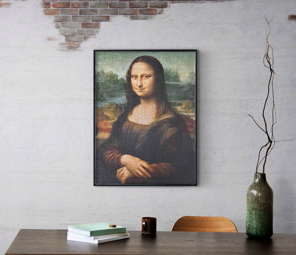 Frame your 1000-piece Mona Lisa Painting Jigsaw Puzzle and create beautiful wall art for your home interior design.