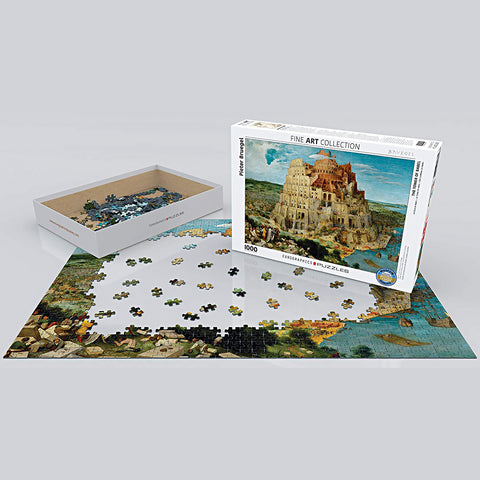 Eurographics' 1000-Piece Tower Of Babel Jigsaw Puzzle: Transform your space with this fine art print, ideal for framing and showcasing as wall art