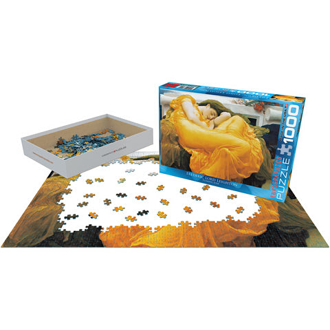 Flaming June Jigsaw Puzzle: A Fine Art Print of the Painting by Lord Frederic Leighton