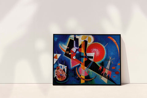 Eurographics' Kandinsky In Blue Jigsaw Puzzle: A fine art print perfect for framing and interior design