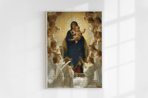 Discover the joy of puzzling with this intricate Bouguereau wall art jigsaw puzzle