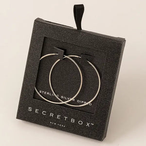 Waverly White Gold Hoops - A Farm Chick's Closet