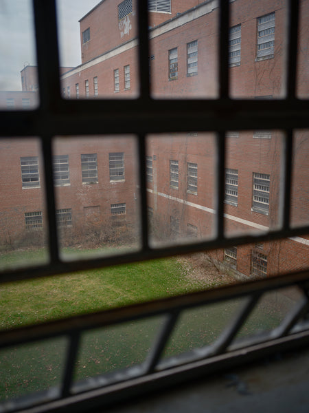 View inside looking out from fairfield hills mental facility