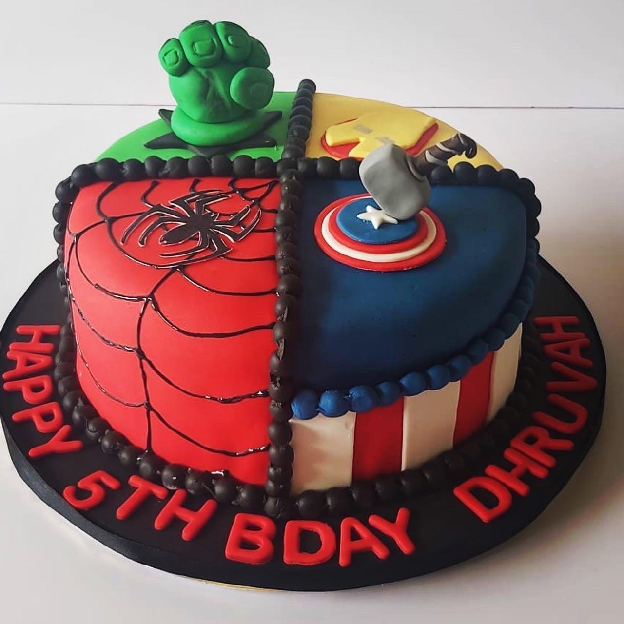 Avengers cake - Superhero themed cakes - Kukkr Cakes