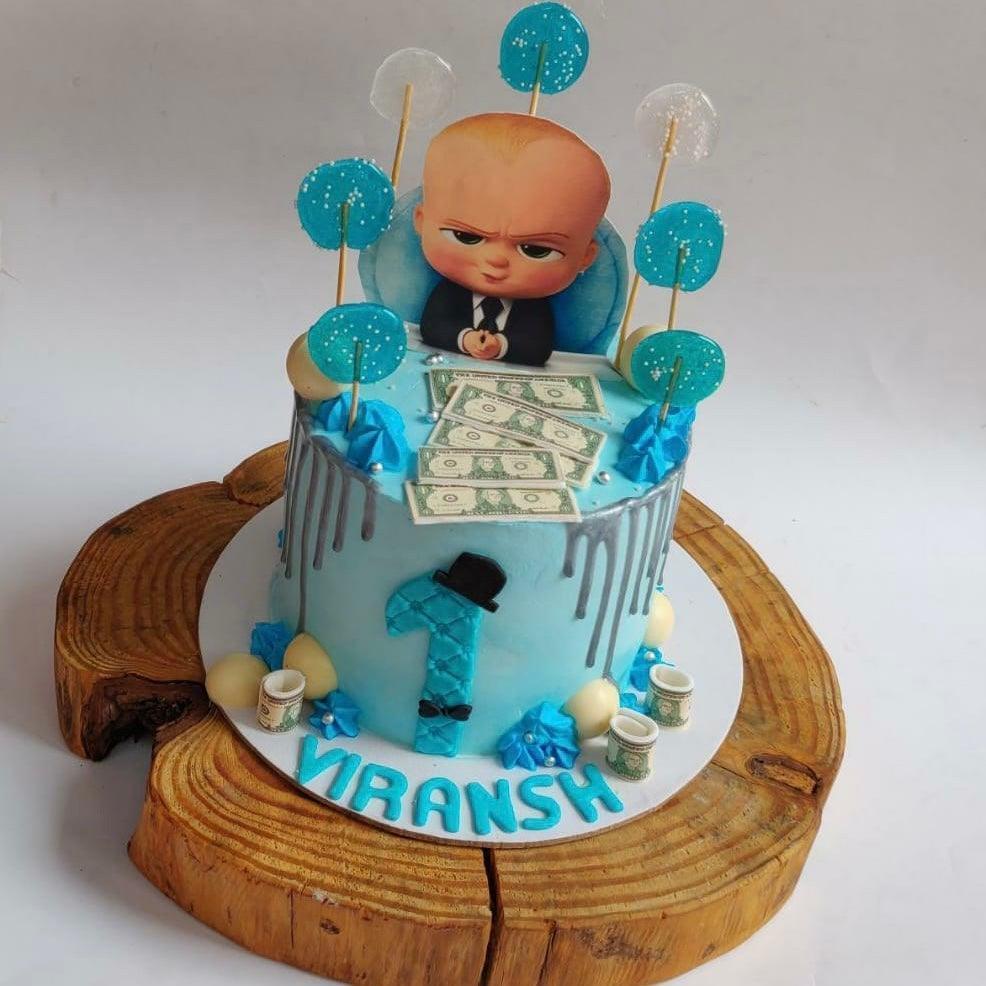 Boss Baby Cake | First Birthday Cakes for Boys - Kukkr Cakes