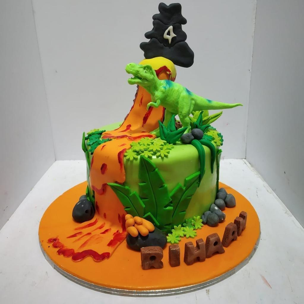 Buy Personalized T-rex Dinosaur Edible Cake Topper Online in India - Etsy