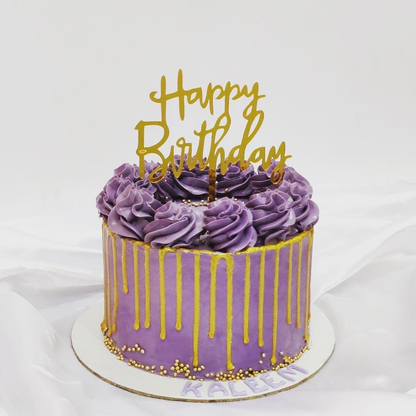 49 Cute Cake Ideas For Your Next Celebration : Purple birthday cake