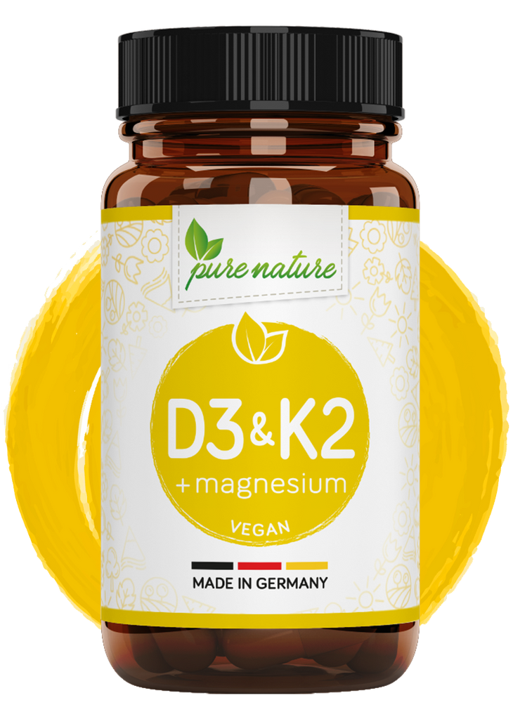Vitamin D3 K2 Magnesium Komplex 120 Tabletten Pure Nature 0154