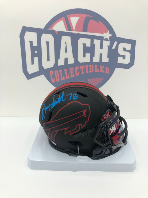 BRUCE SMITH REDSKINS SIGNED MINI HELMET - JSA COA