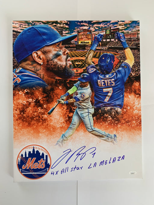 Jose Reyes 16x20 Custom Graphic Wrapped Canvas with La Melaza