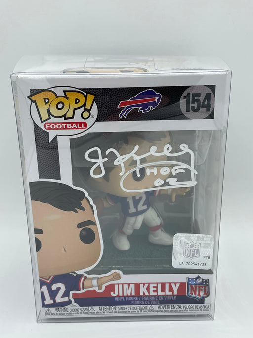 Jim Kelly Autographed Buffalo Bills Jersey Inscribed Kelly Tough Framed