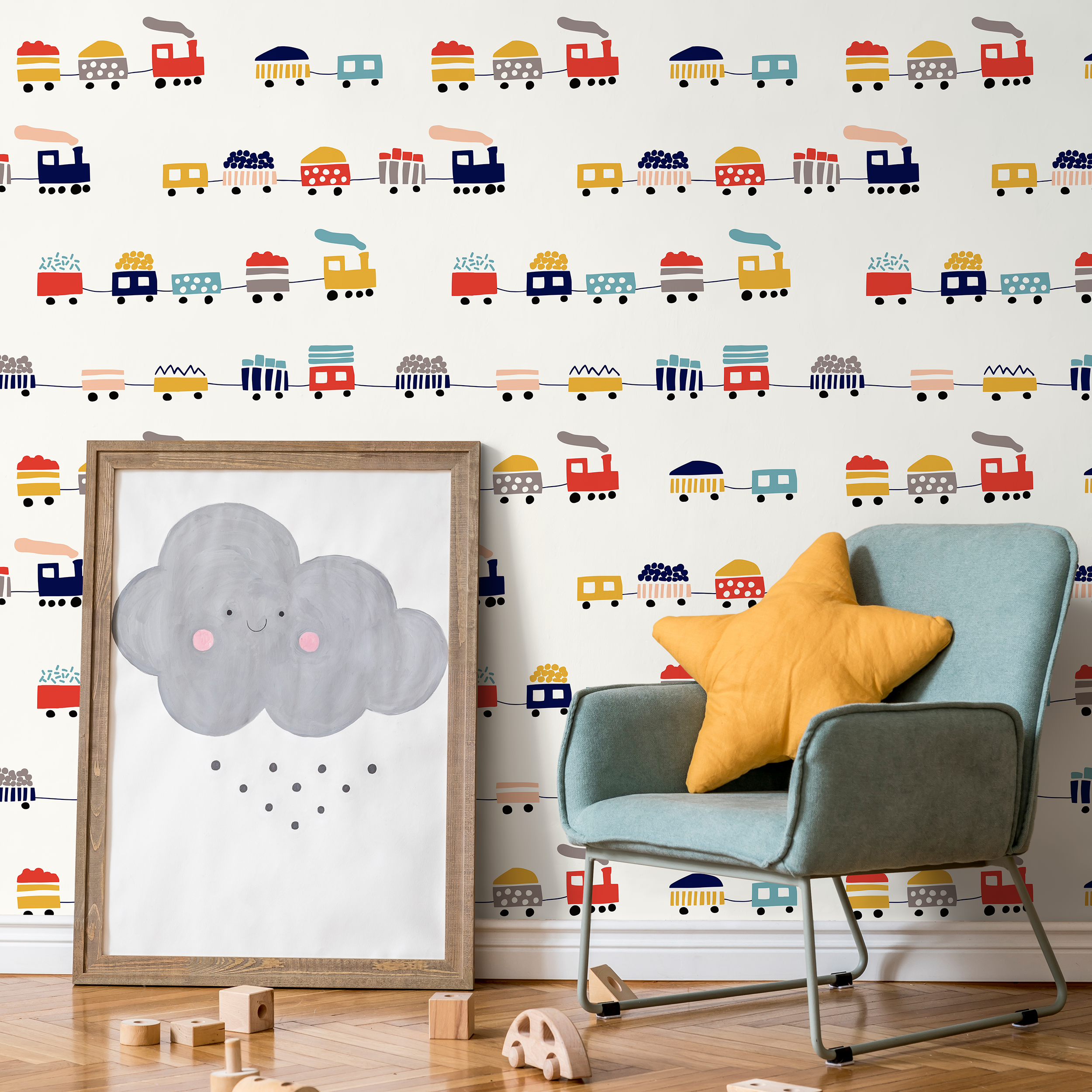 Nuwallpaper Escape To The Forest Peel & Stick Wallpaper Navy : Target