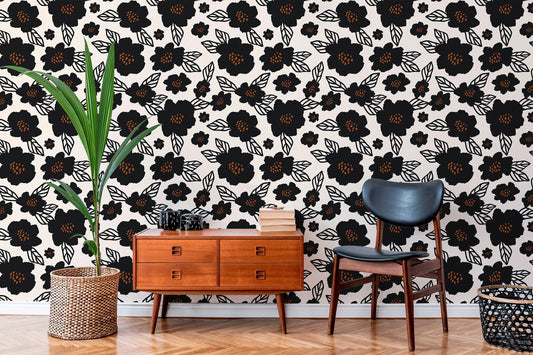 Watercolor Bamboo Black and White Wallpaper, Self-adhesive Removable  Wallpaper, Peel and Stick Fabric Wallpaper, Wallpaper - B051