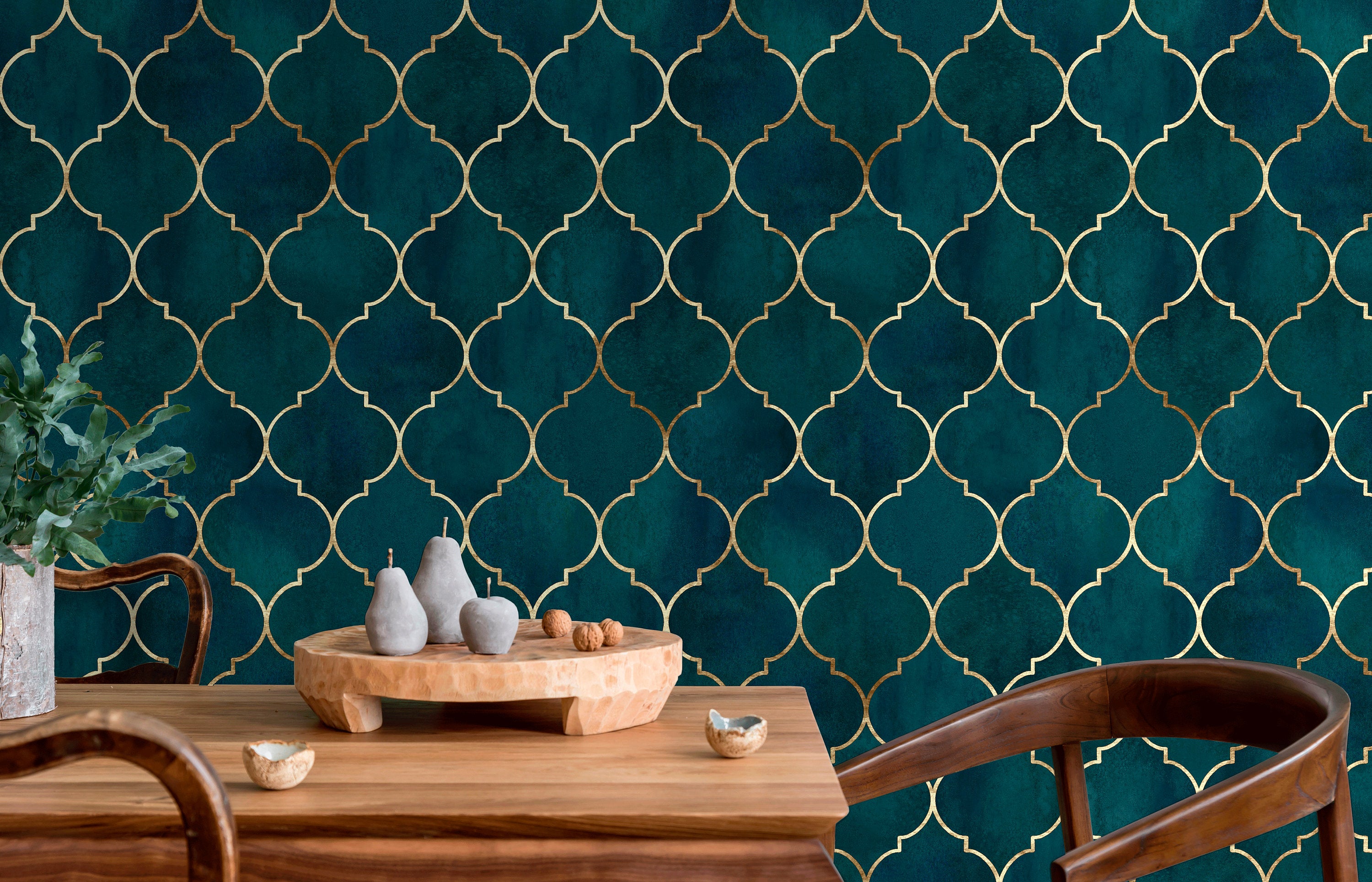 Dark Green Pattern Wallpaper buy at the best price with delivery  uniqstiq