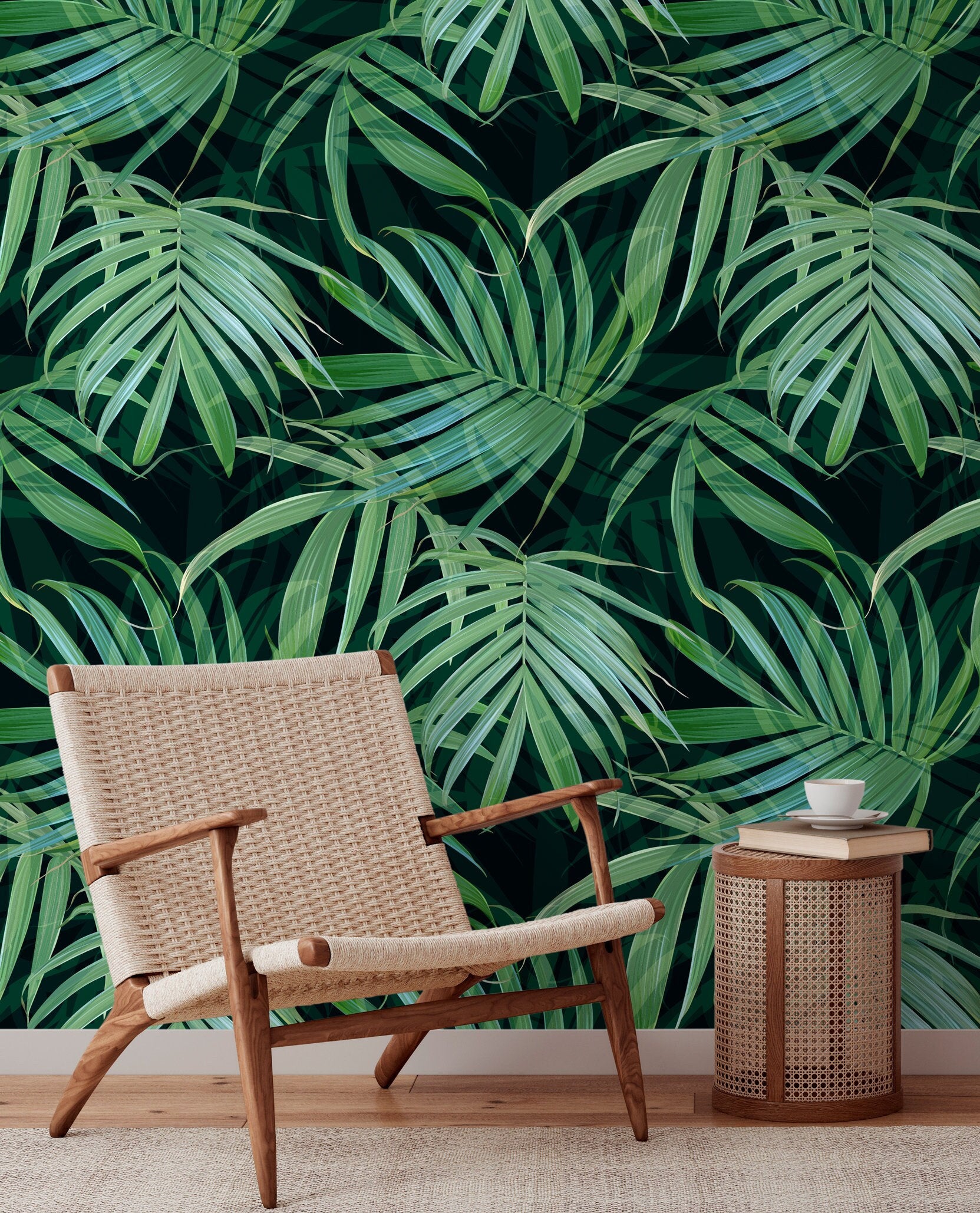 Tropical Peel And Stick Removable Wallpaper  200 Colors Choices