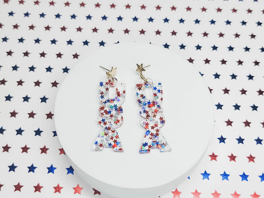 Patriotic Bathing Suit Earrings – Krafts By Kassy