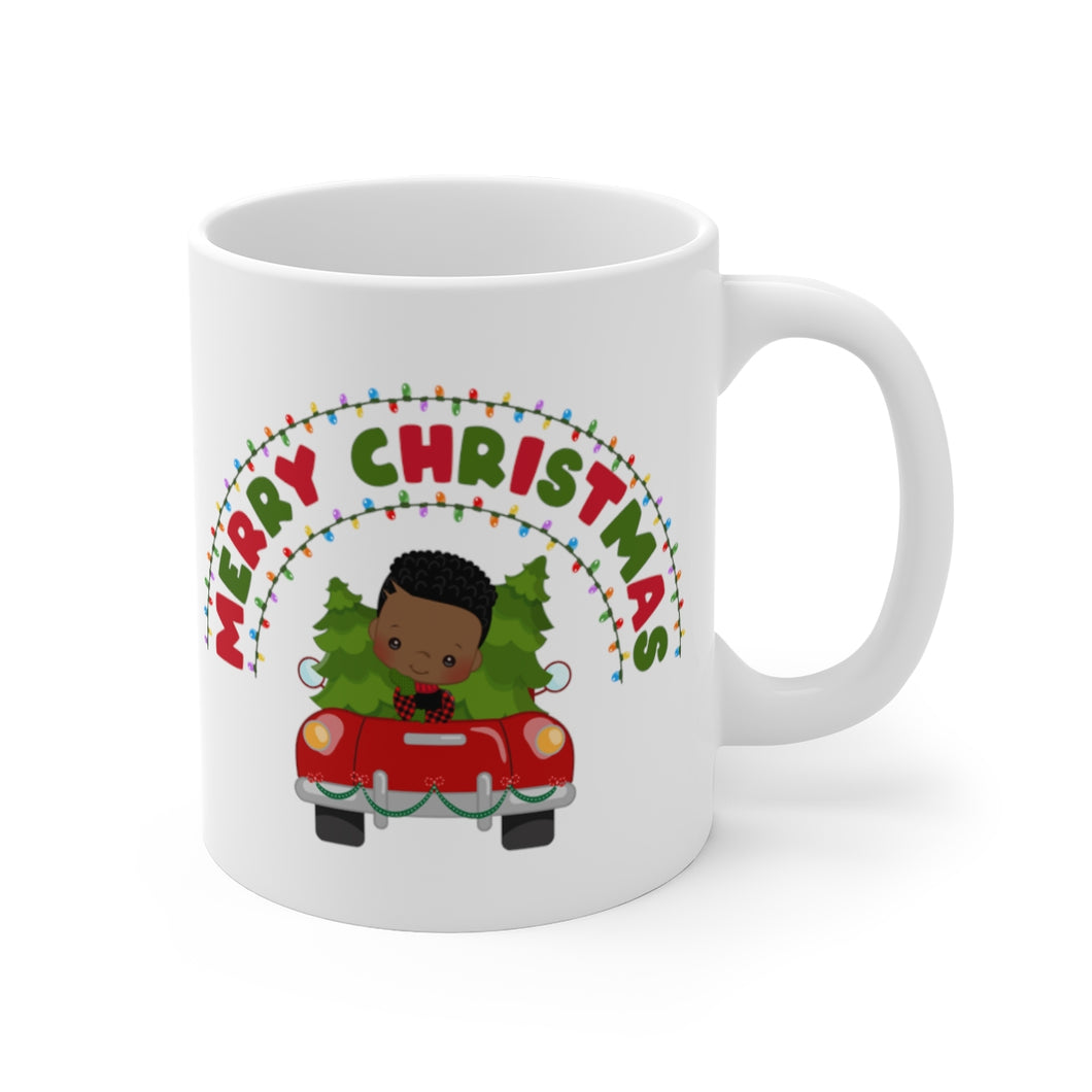 Black Boy Merry Christmas Mug