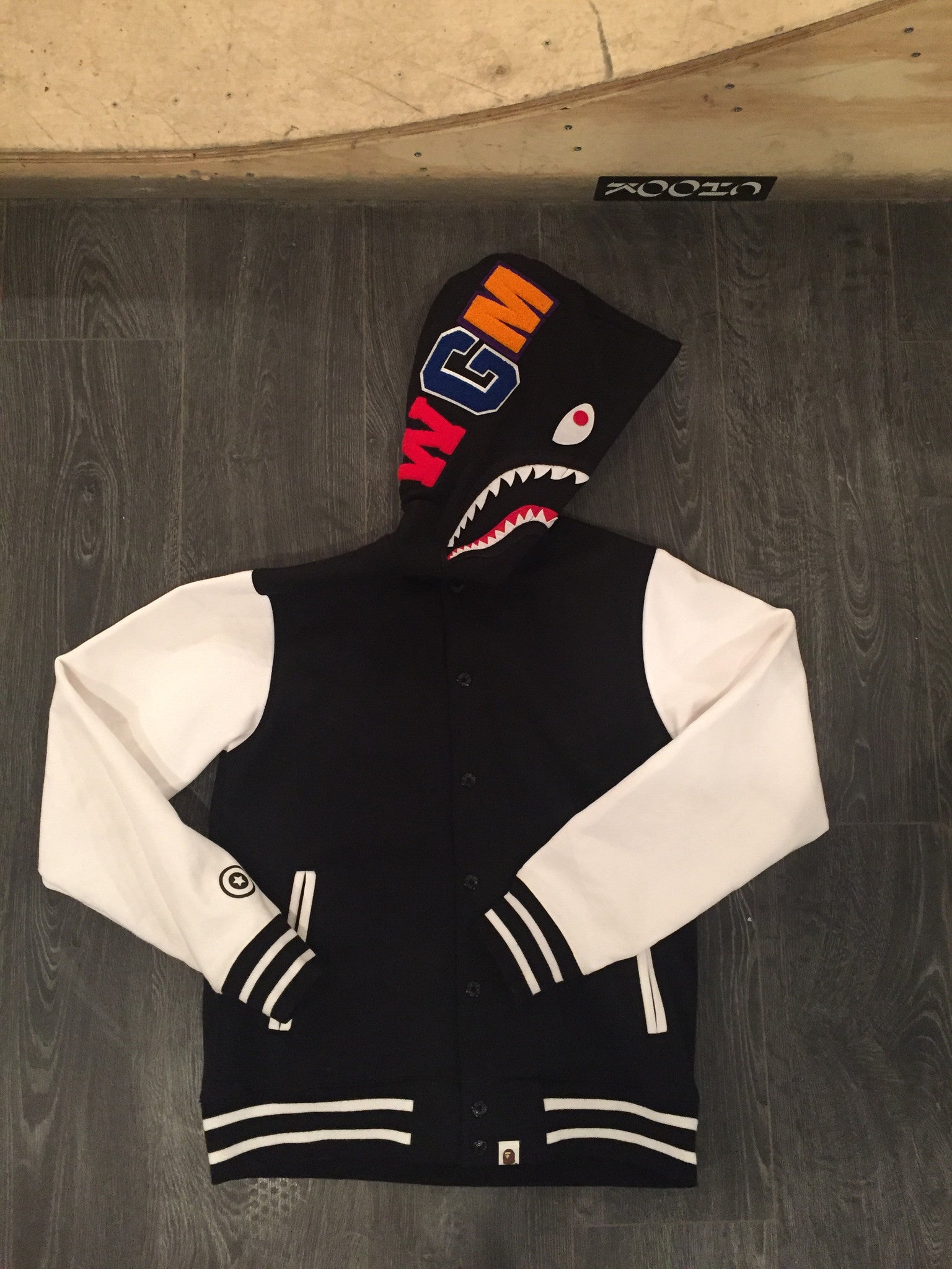 bape varsity hoodie