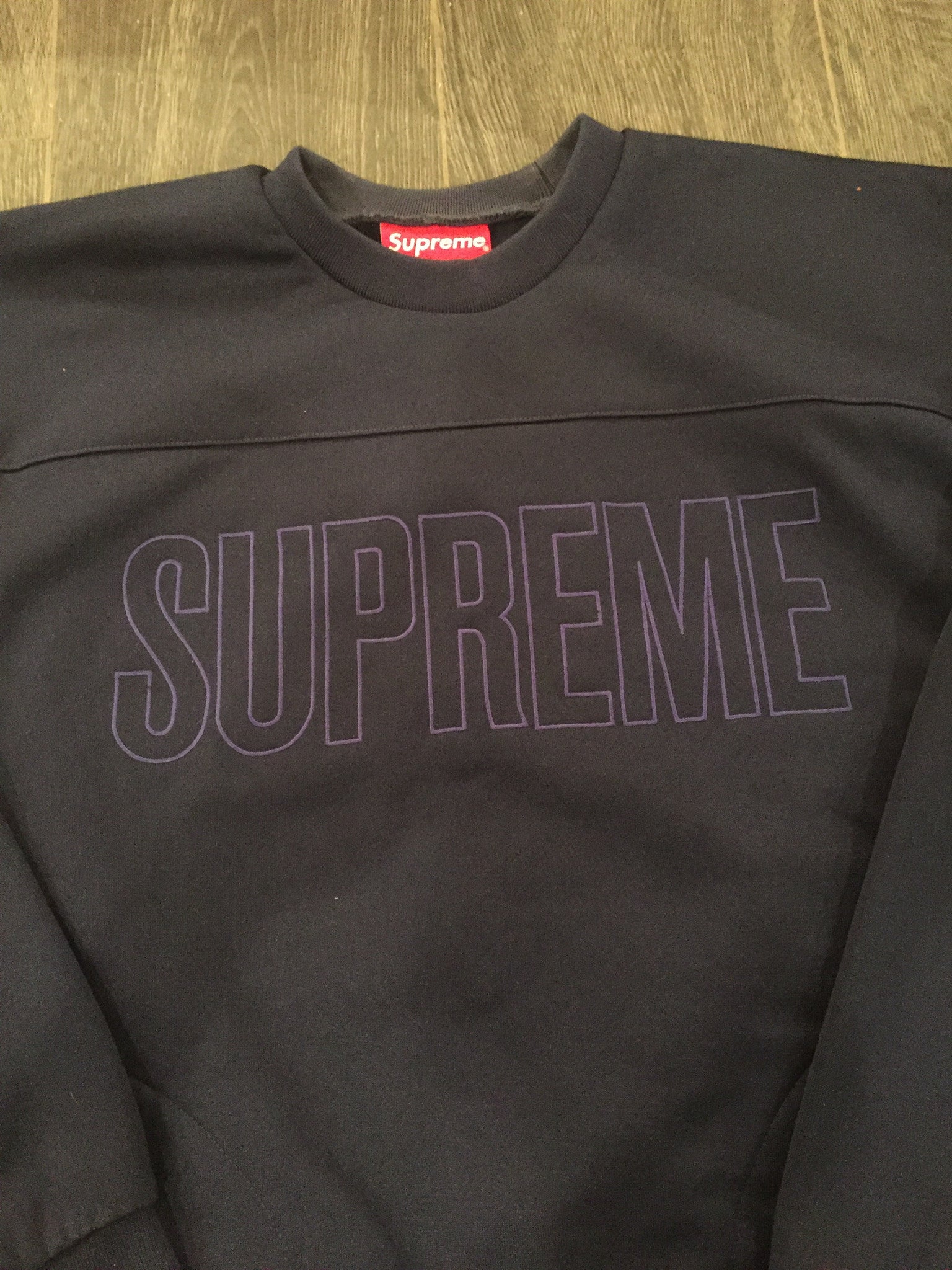 Supreme Track Crewneck - Navy DS – SHCCK