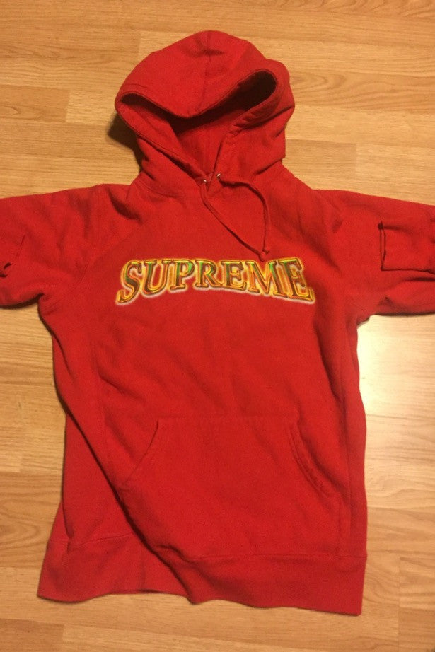 supreme metallic arc hoodie