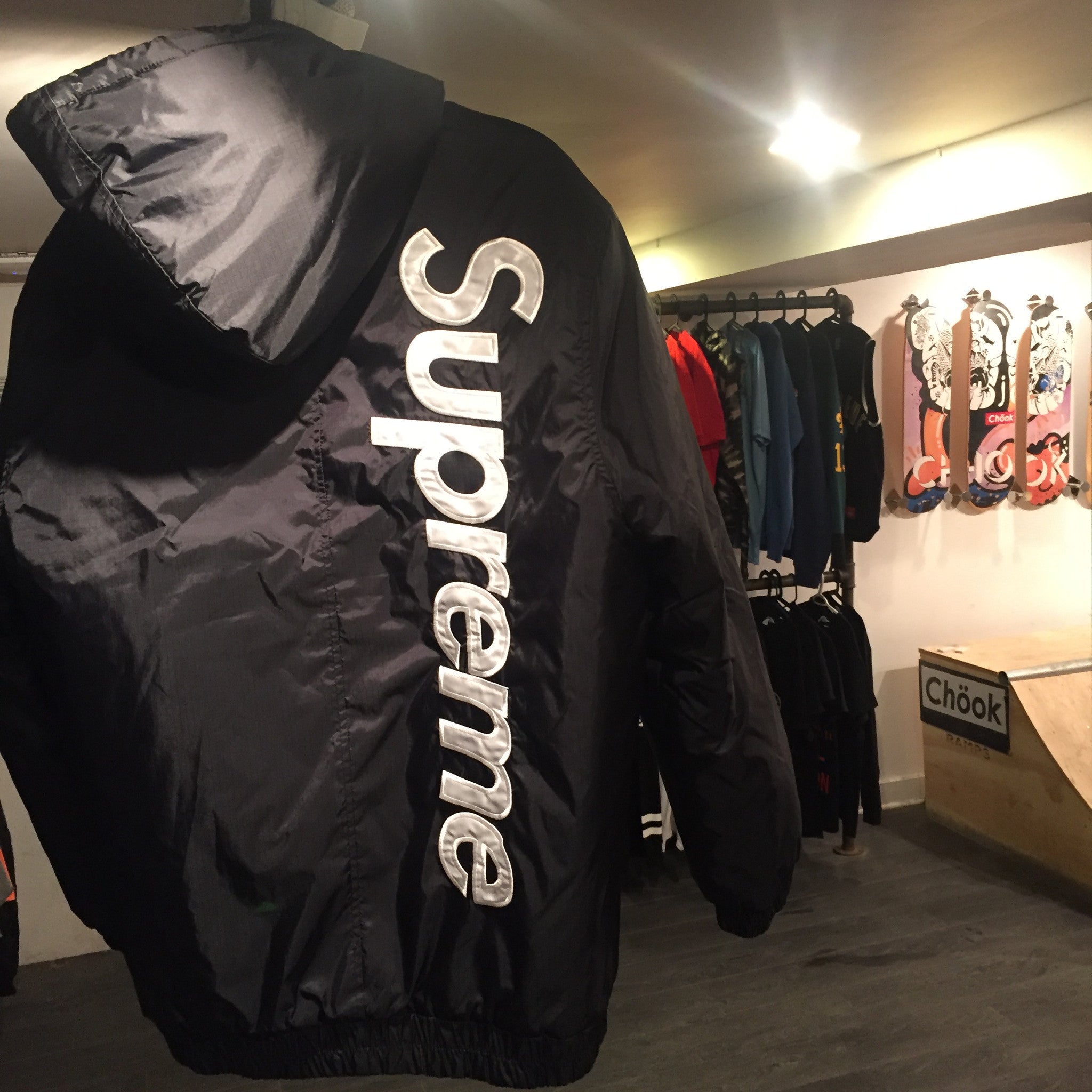 supreme two tone zip up jacket