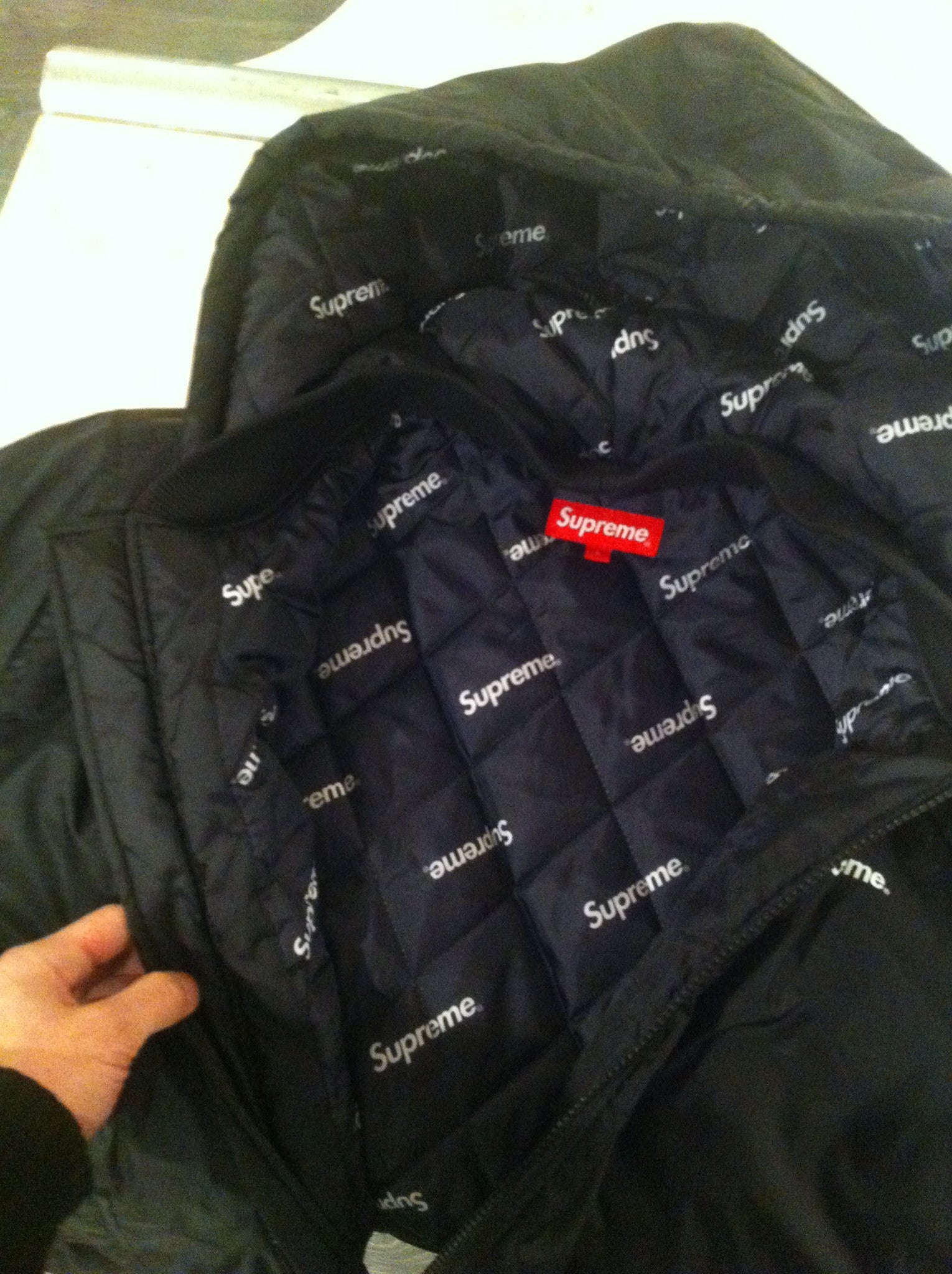 supreme 2 tone sideline jacket