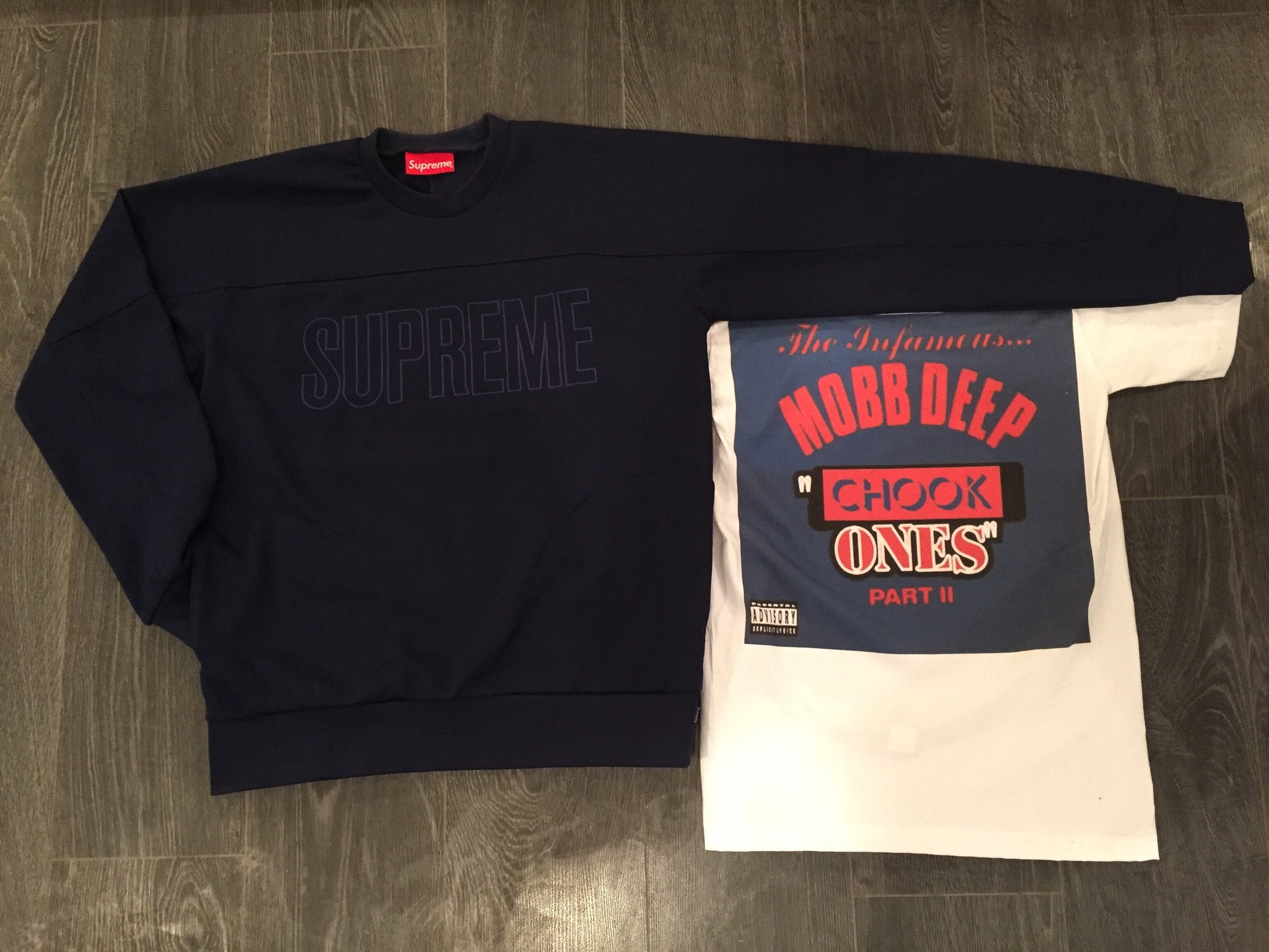 supreme track crewneck