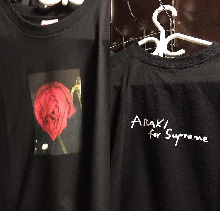 supreme araki rose tee