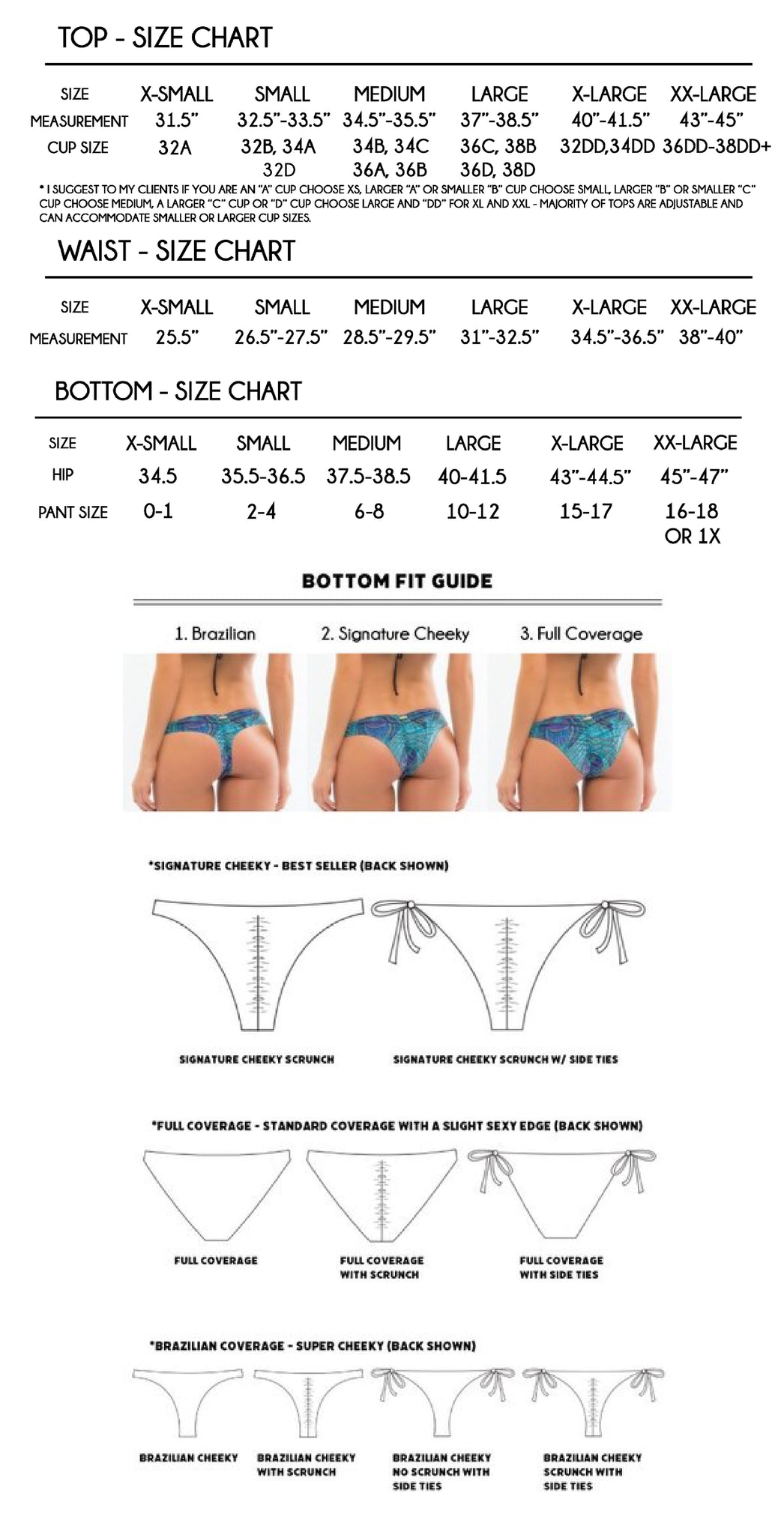 Size Chart and Fit Guide