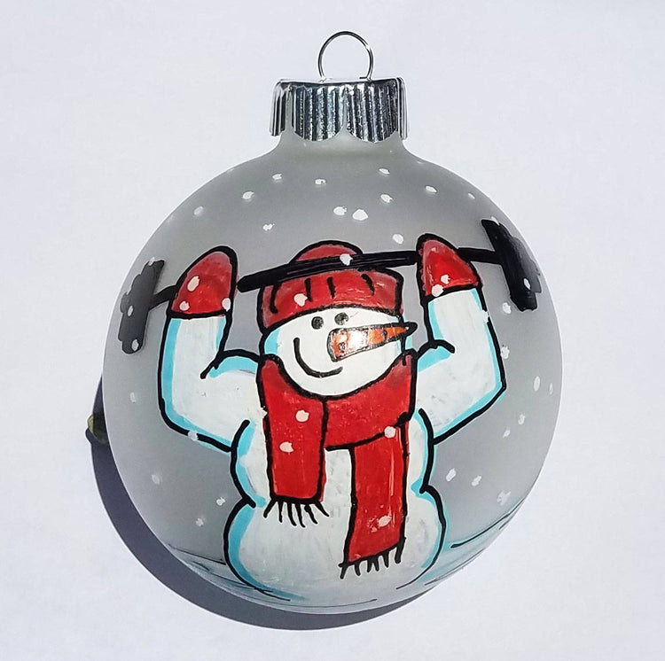 Weight Lifting Snowperson