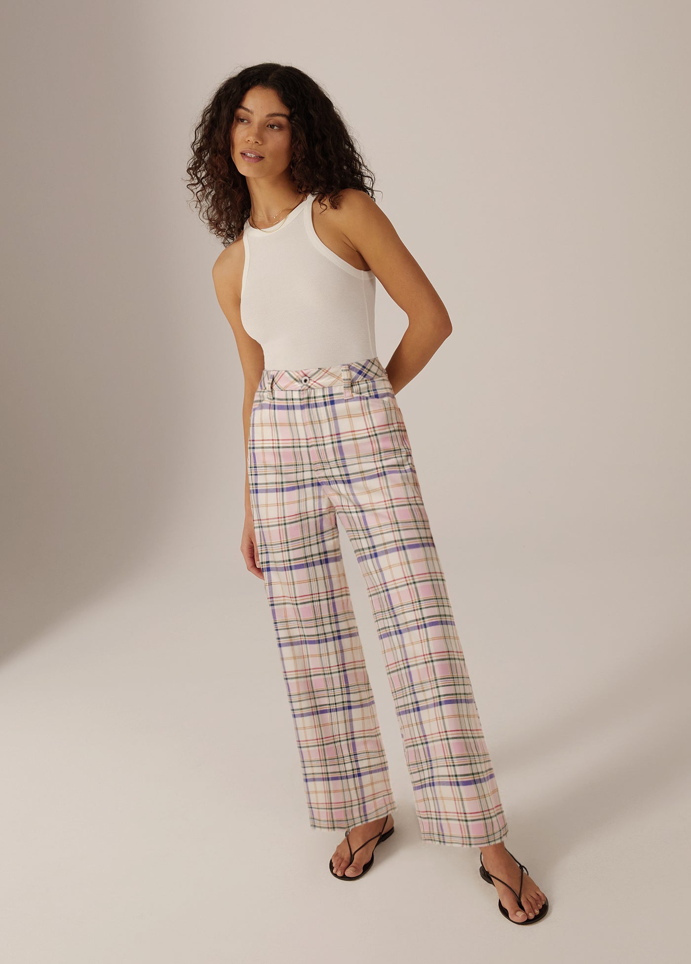 THE MISCHA HIGH RISE WIDE LEG ANKLE