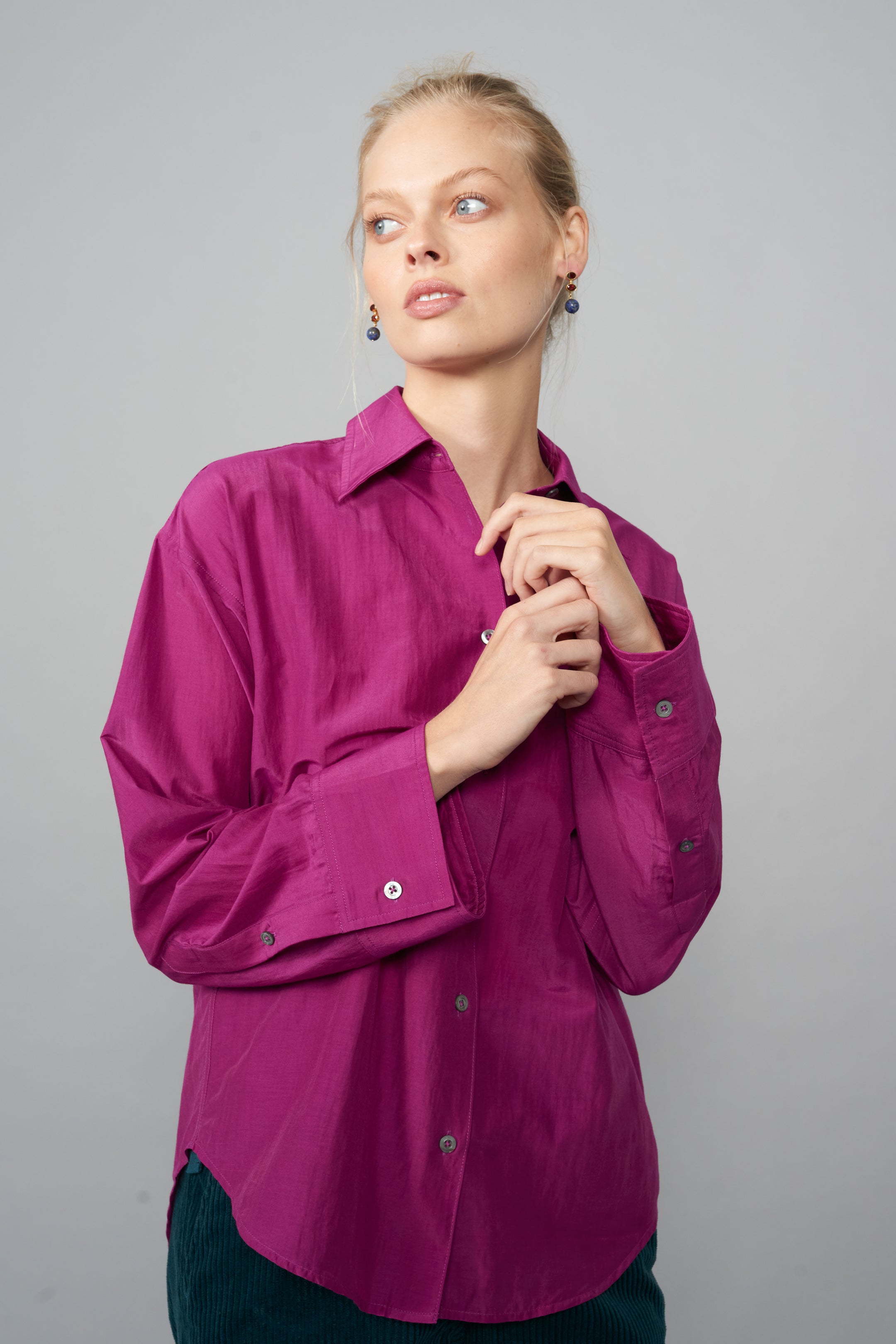 Pansy Silk Cotton Shirt