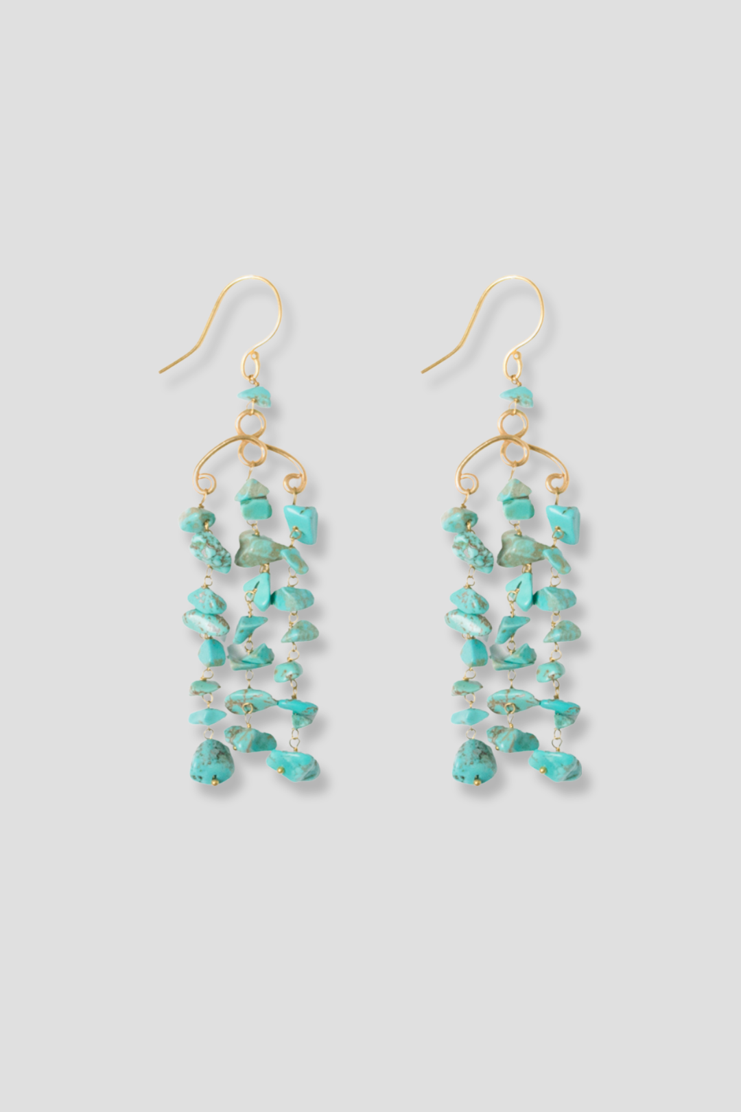 Turquoise Chandelier Earrings