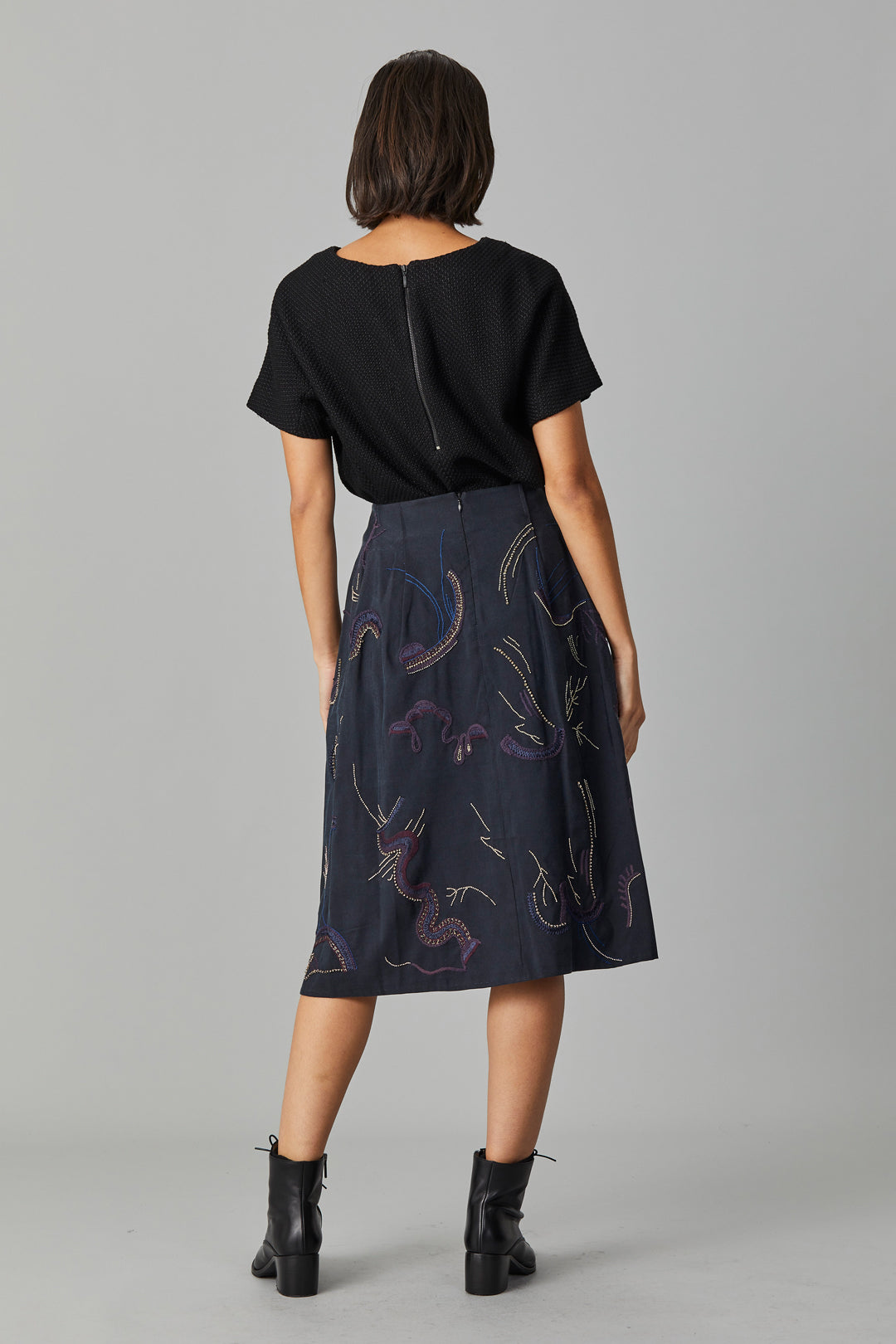 Silk Faille Dior Skirt - SIZE 0