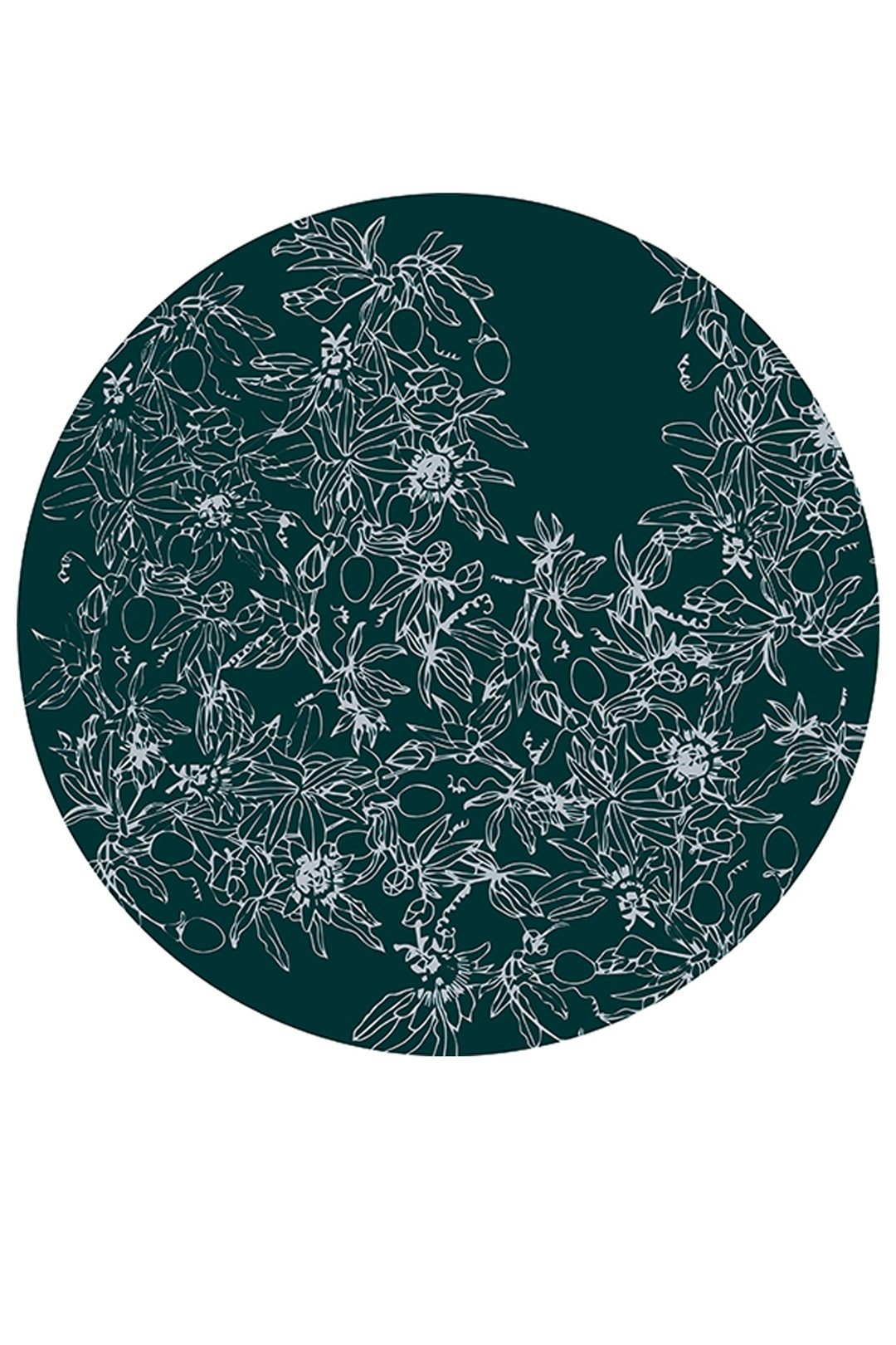 Passiflora - Circular Rug / Muted 2.4M