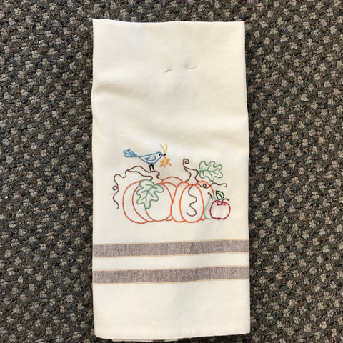 Hand Embroidered Towel Class Sample