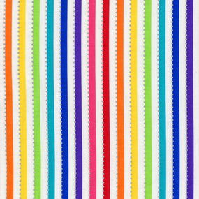 Magic Stripes Rainbow on White