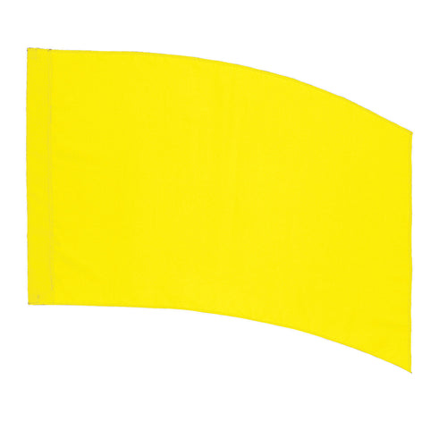 Curved Rectangle (PCS) Practice Flag - Yellow