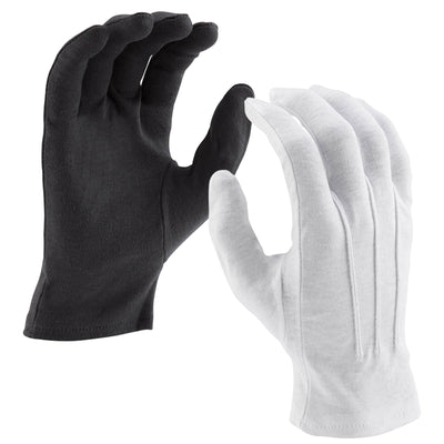 Sure Grip Deluxe Cotton Glove with Velcro Closure S / Black