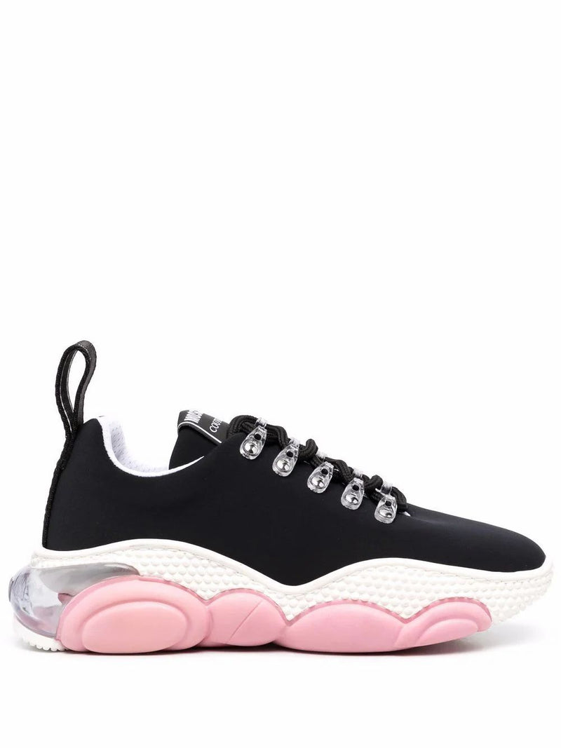 SNEAKERS MOSCHINO, SYNTHETIC FIBERS 100%, color BLACK, Rubber sole, CO, product code MA15553G1DMN0000