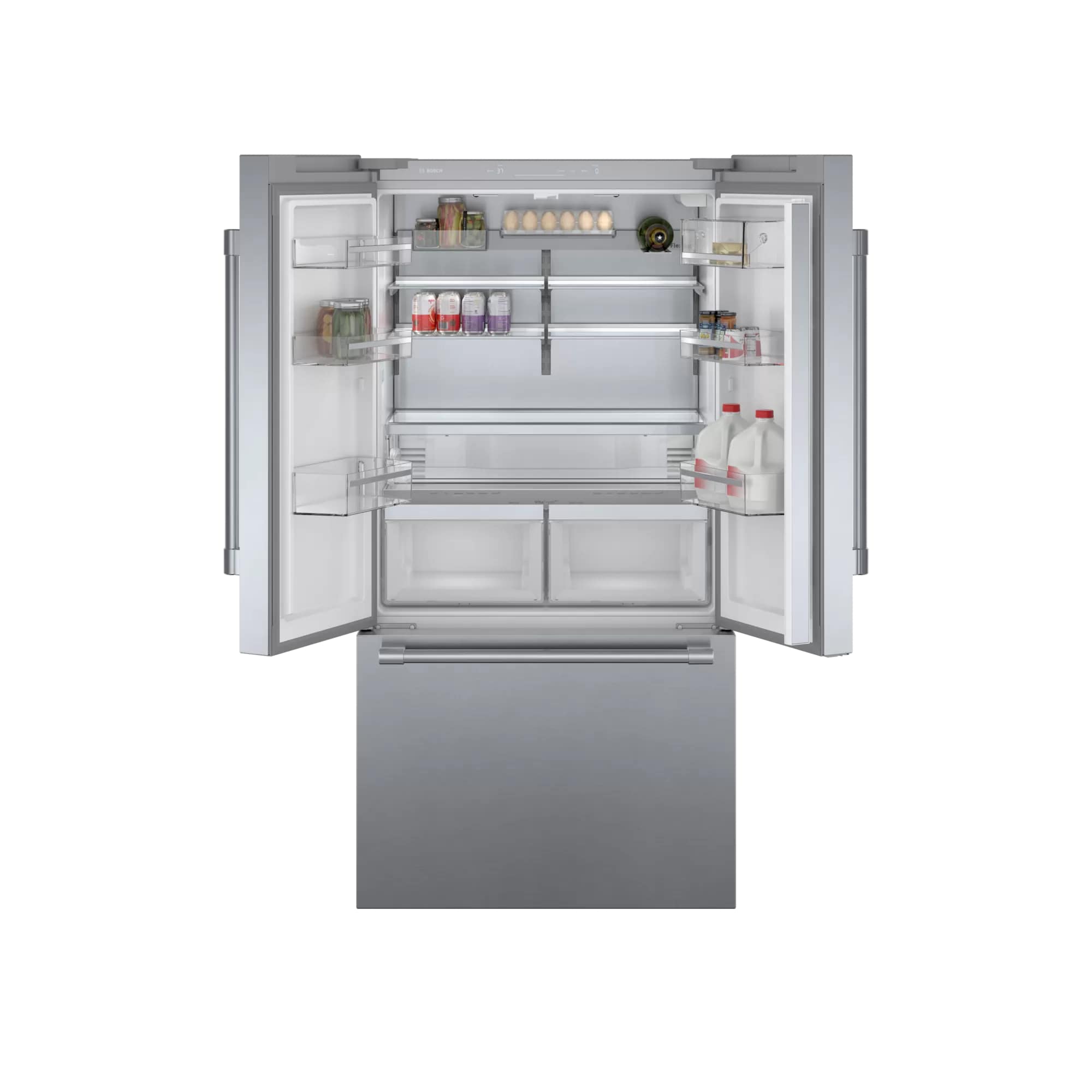 Bosch 35 5 8 Inch 25 cu. ft French Door Refrigerator in Stainless