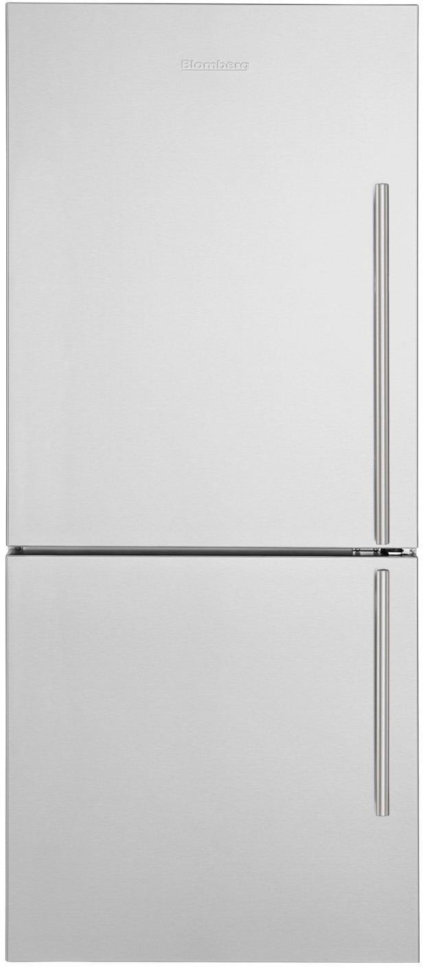 Blomberg - 29.1 Inch 16.2 cu. ft Bottom Mount Refrigerator in Stainless - BRFB1812SSLN