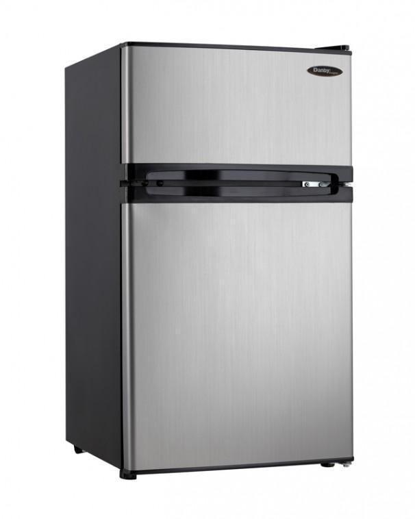 Danby DFF116B2SSDBL 23 11.6 Cu. Ft. Apartment Size Top Mount Fridg