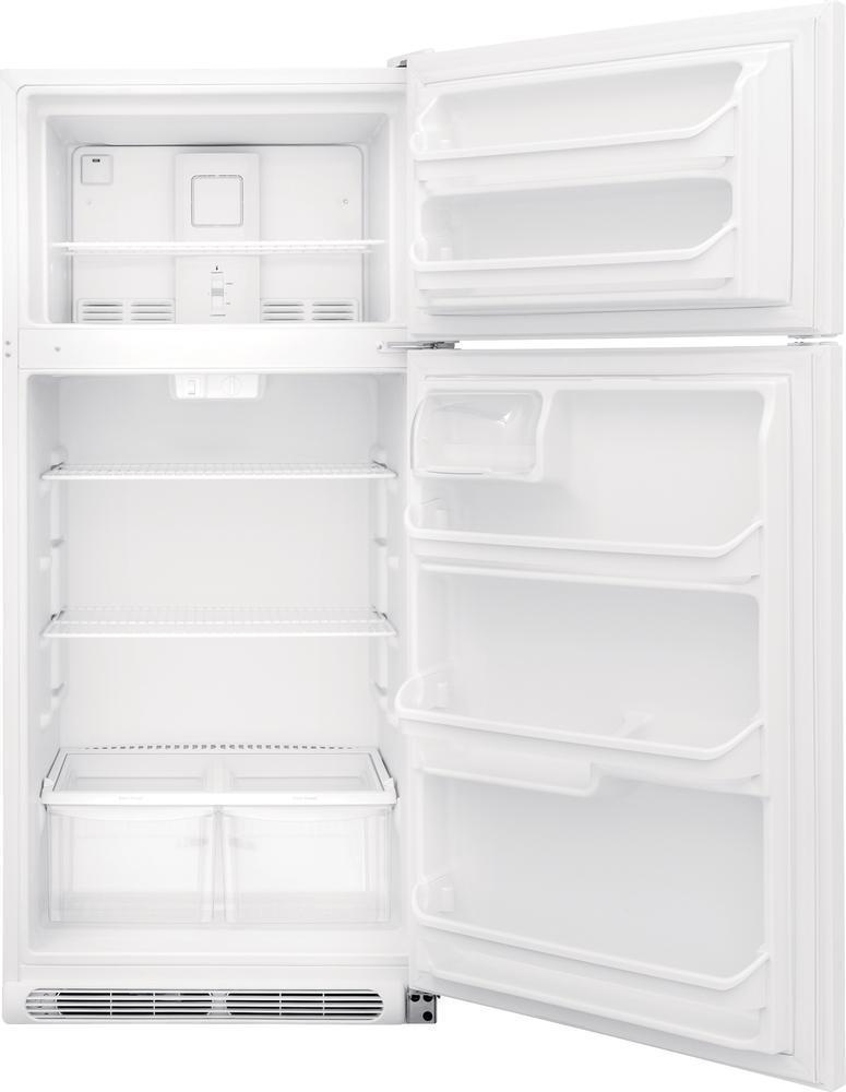 Frigidaire - 30 Inch 18 cu. ft Top Mount Refrigerator in White - FFTR1