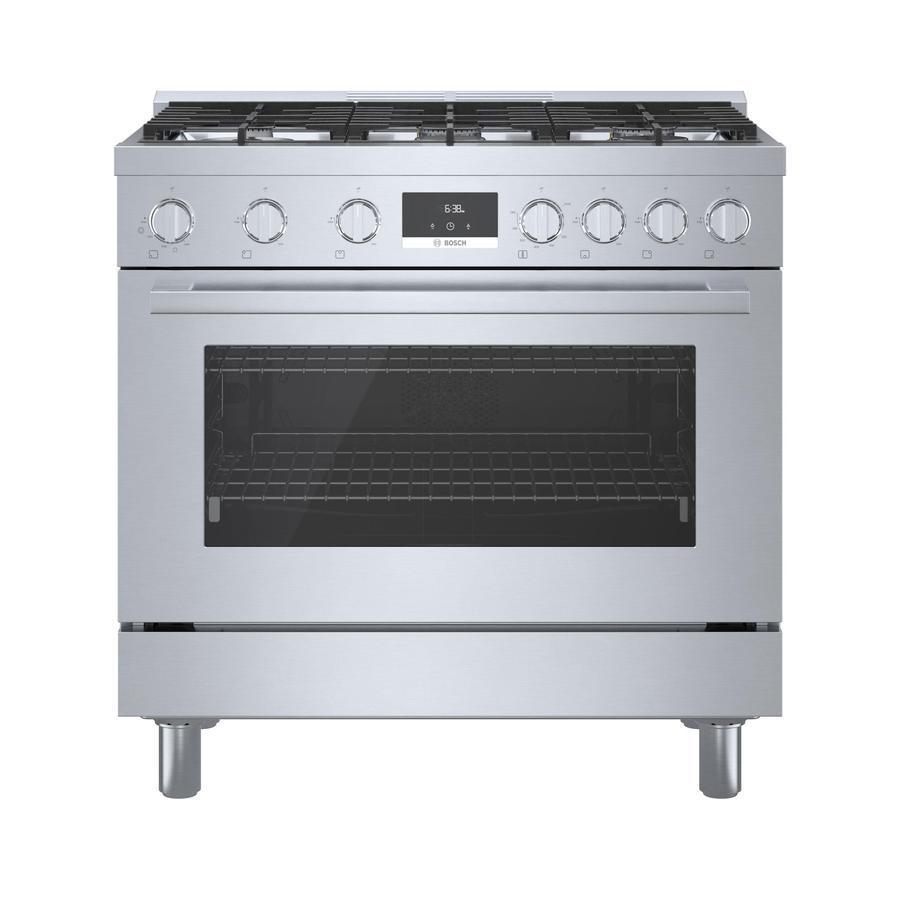 Bosch 4.8 cu. ft Gas Range in Stainless HGI8054UC