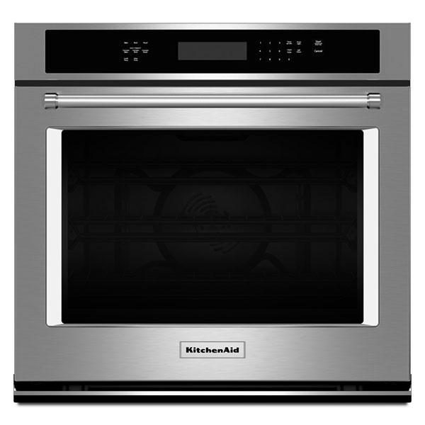 Kitchenaid 5 Cu Ft Single Wall Oven In Stainless Steel Kose500ess