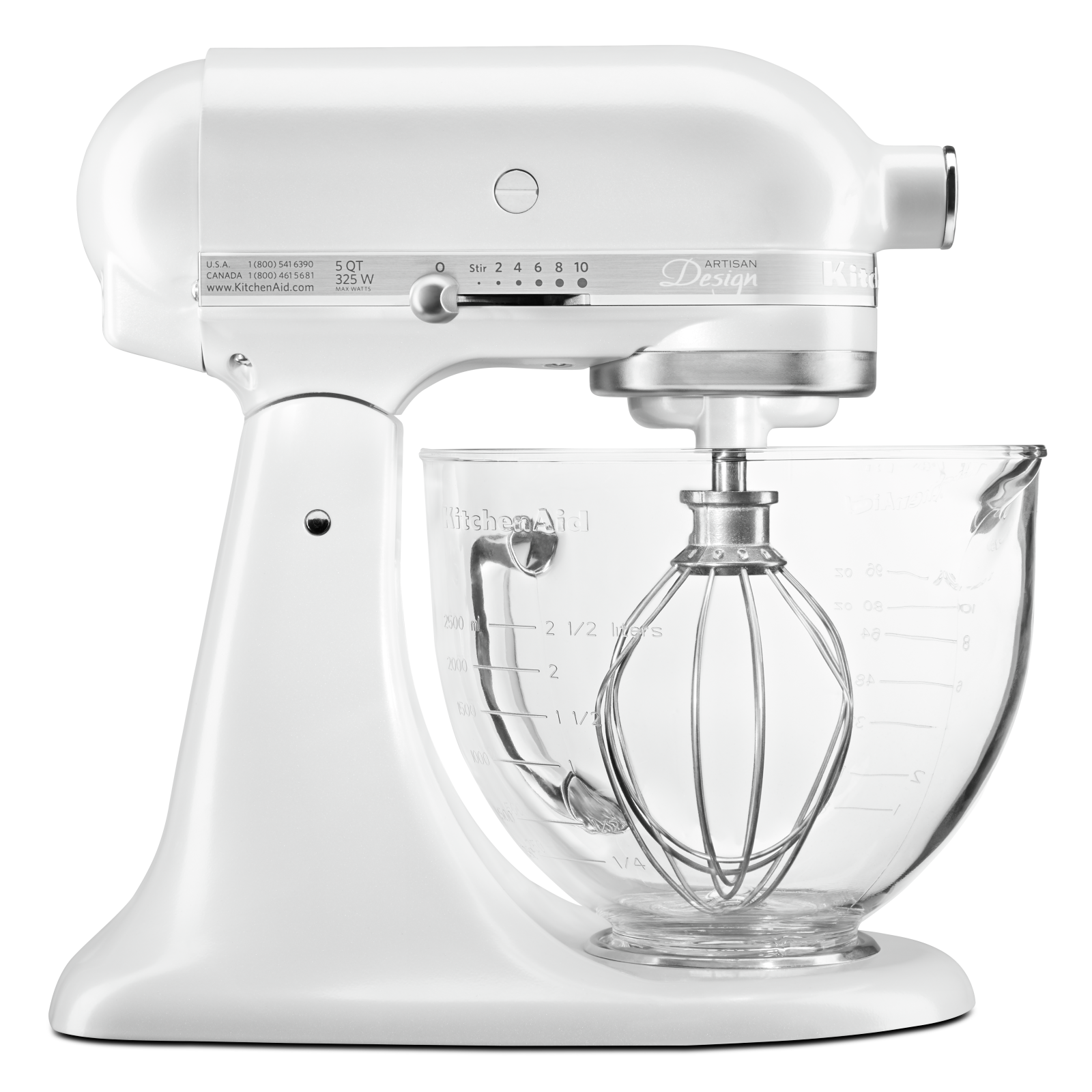 KitchenAid KSM155GBFP Artisan Designer Series Tilt-Head Stand Mixer Frosted  Pearl White KSM155GBFP - Best Buy