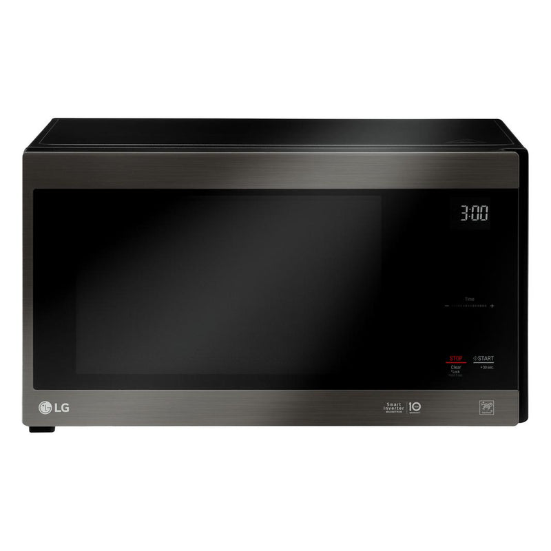 lg black stainless microwave